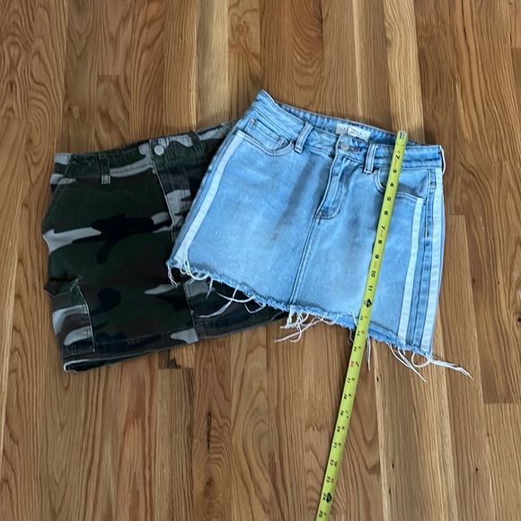 PacSun Dresses & Skirts - 2 Pac Dun mini skirt camo M - striped 24 both for 15